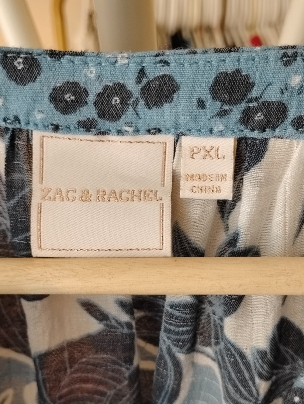 Zac & Rachel Boho Romantic Floral Lace Sheer Coastal Top - Picture 3 of 10